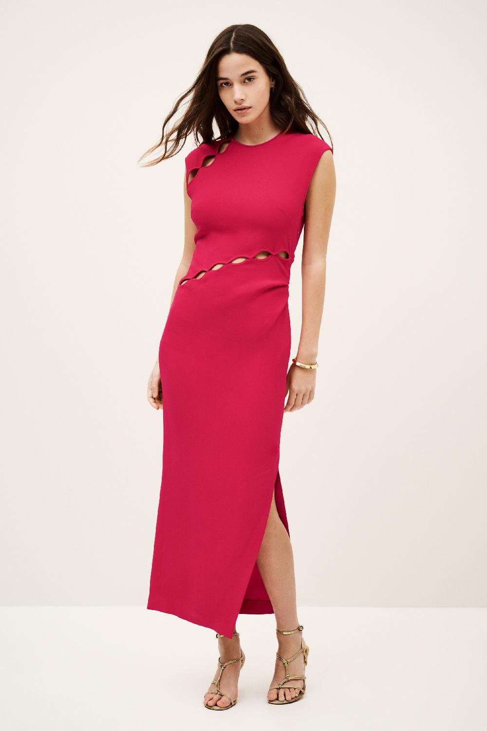 ba&sh Robe Chassy Fuchsia