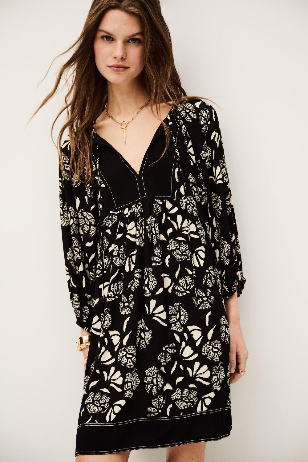 ba&sh Robe Courte Amy Noir