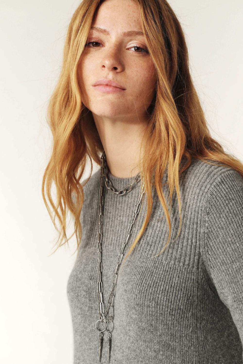 Ba&sh Robe Courte Camine Gris