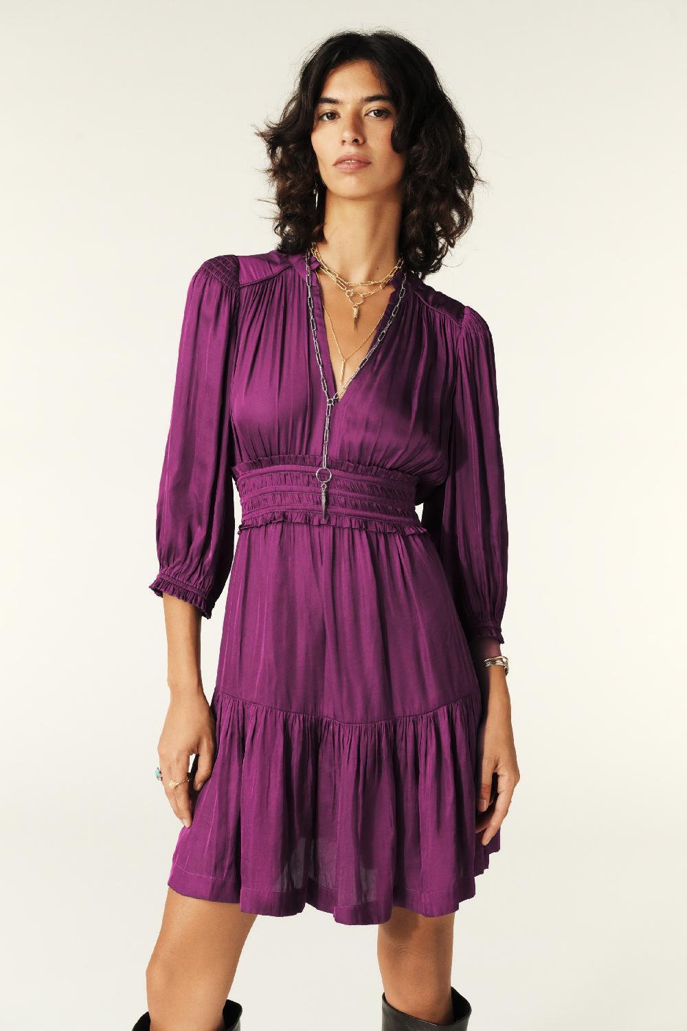 ba&sh Robe Courte Cyrilia Violet