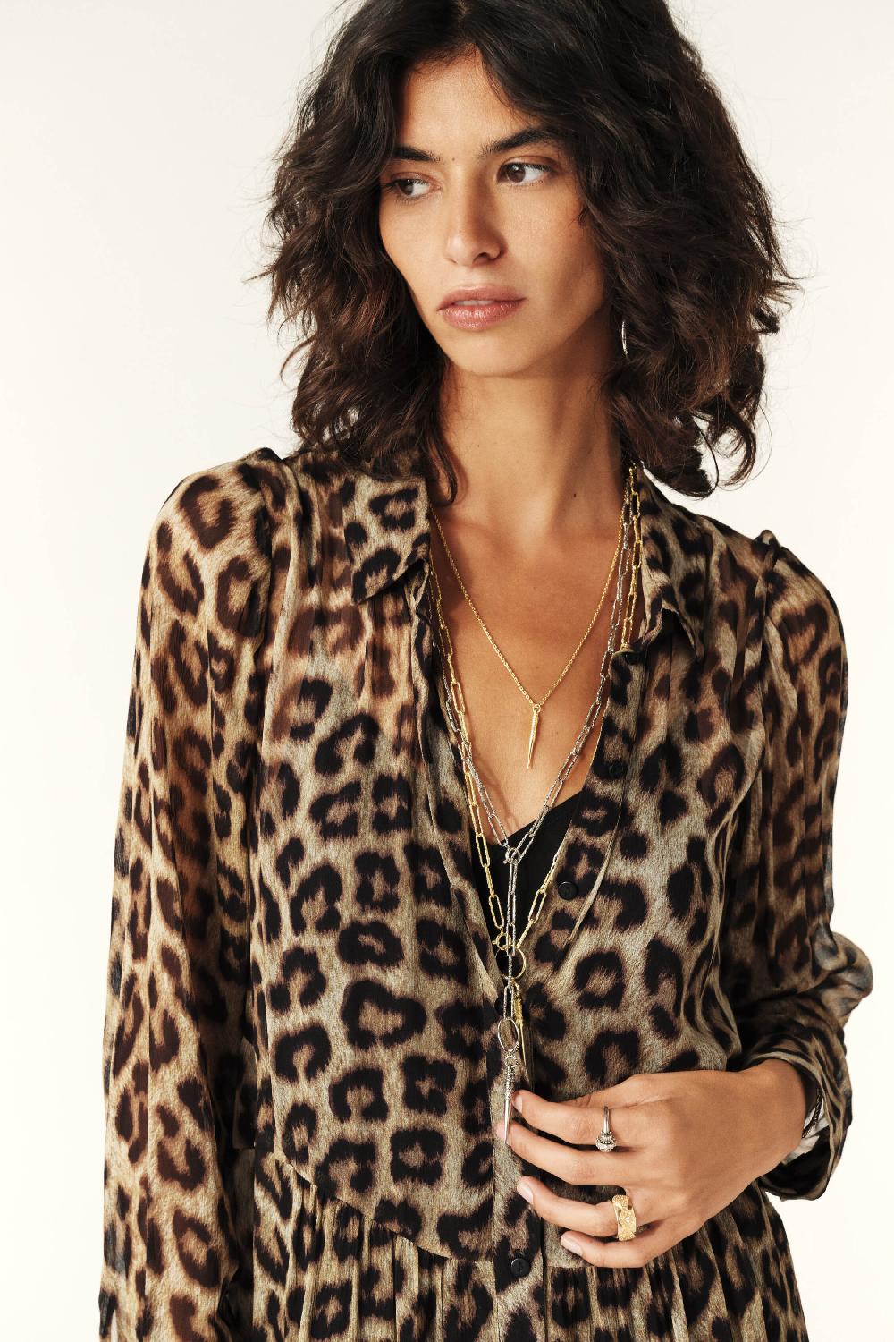 Ba&sh Robe Courte Fusion Beige