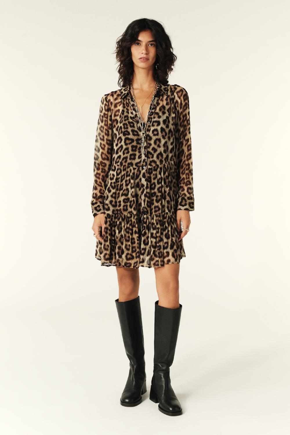 ba&sh Robe Courte Fusion Beige