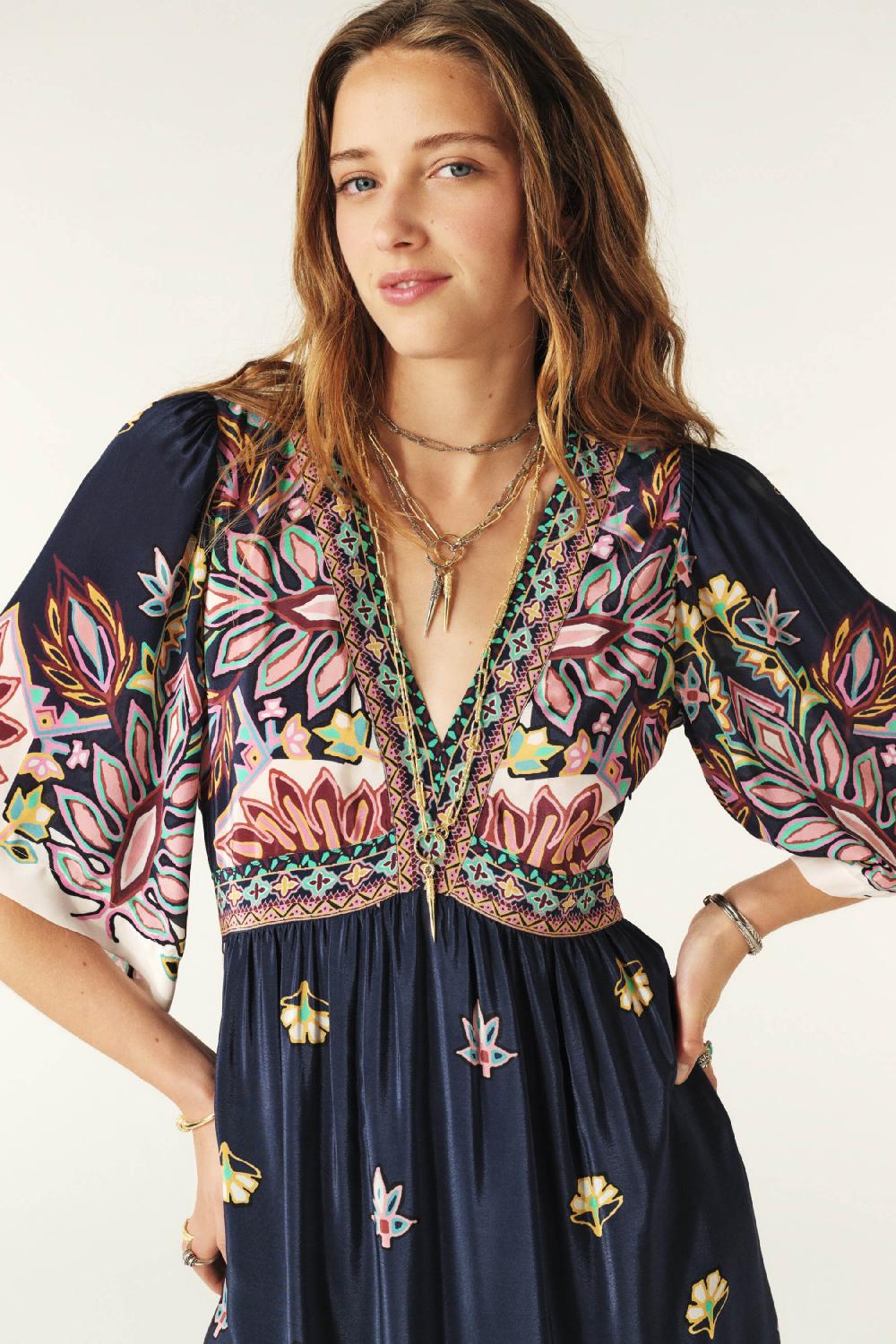 Ba&sh Robe Courte Levia Marine