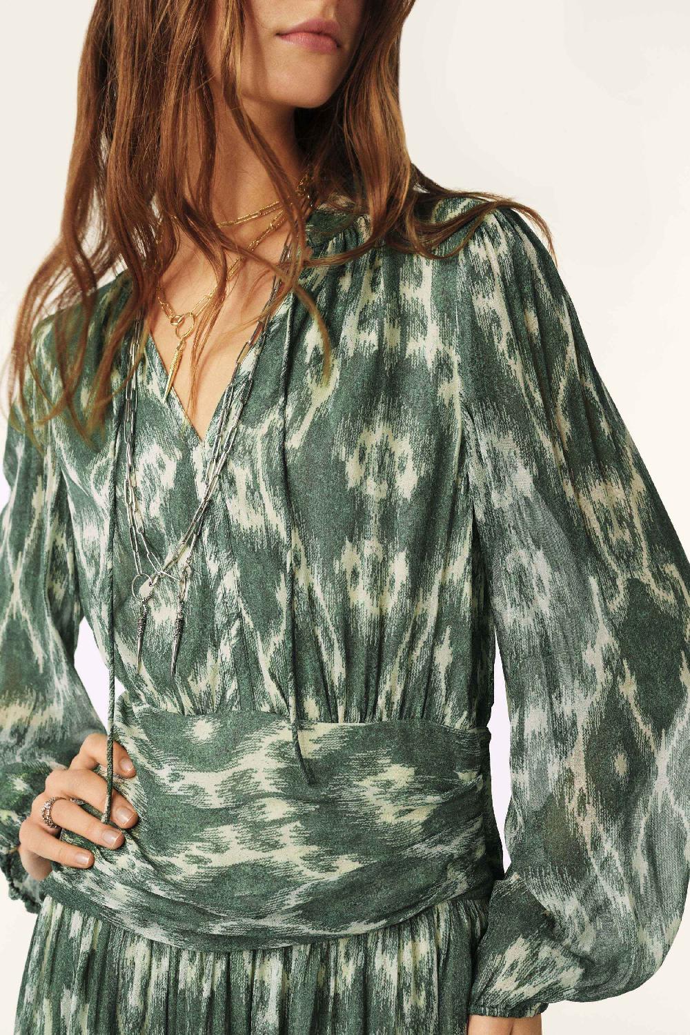 Ba&sh Robe Courte Minthe Kaki