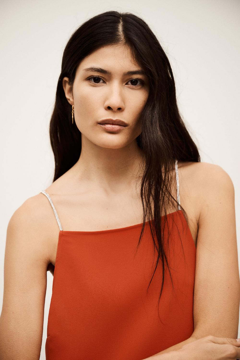Ba&sh Robe Courte Olly Rouge