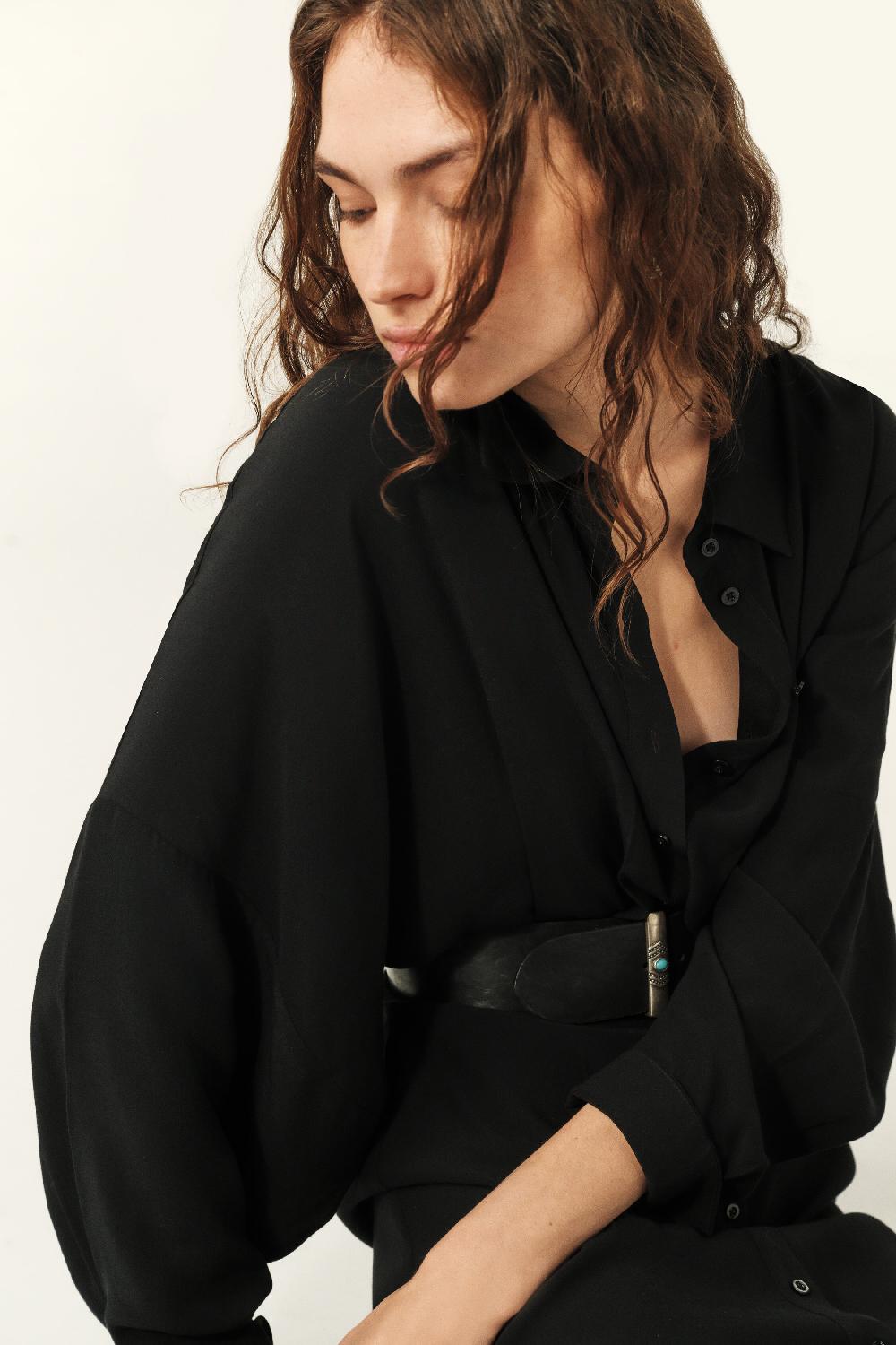 Ba&sh Robe Courte Sayana Noir