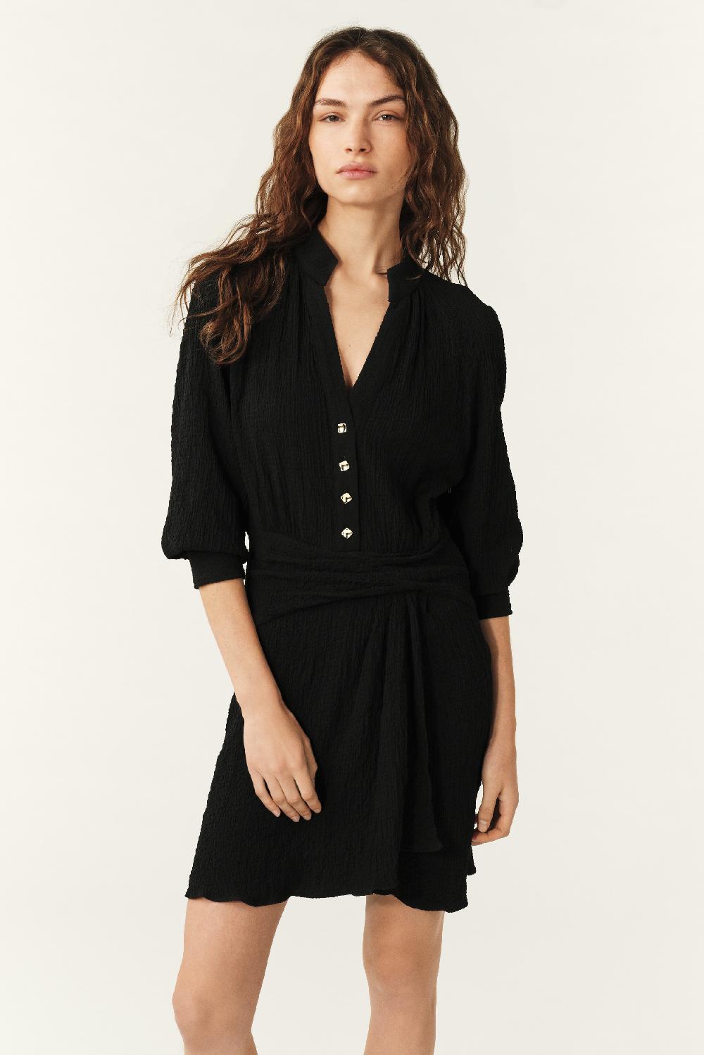 ba&sh Robe Courte Takie Noir