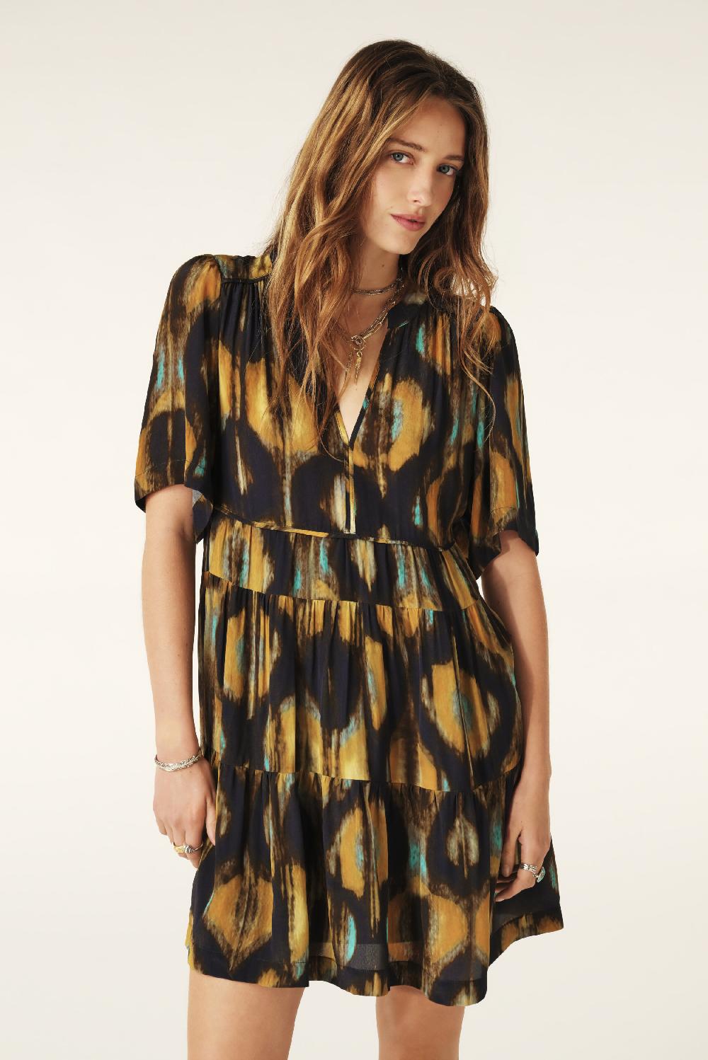 Ba&sh Robe Courte Tibyle Bleu Nuit