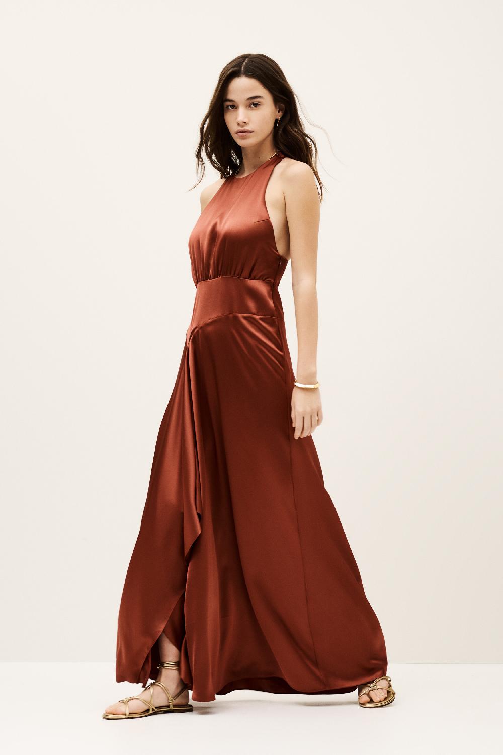 ba&sh Robe De SoiréE Gerry Marron