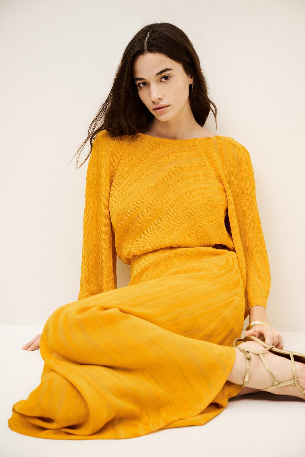 Ba&sh Robe Dos Nu Sibony Jaune