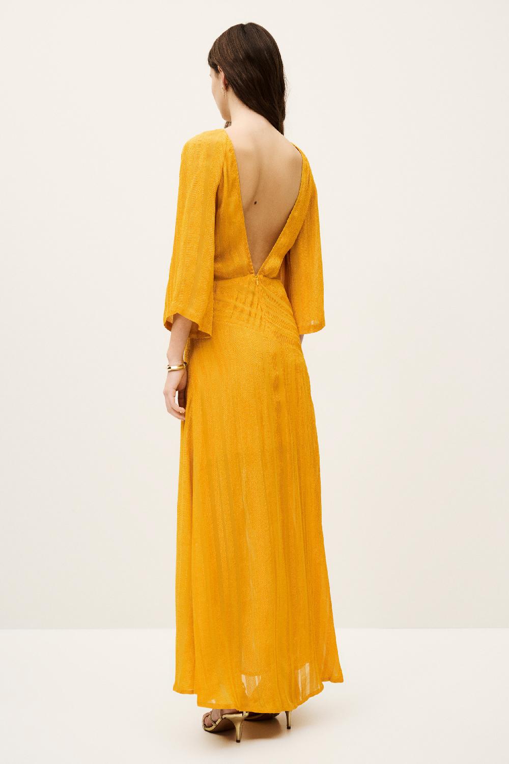 Ba&sh Robe Dos Nu Sibony Jaune