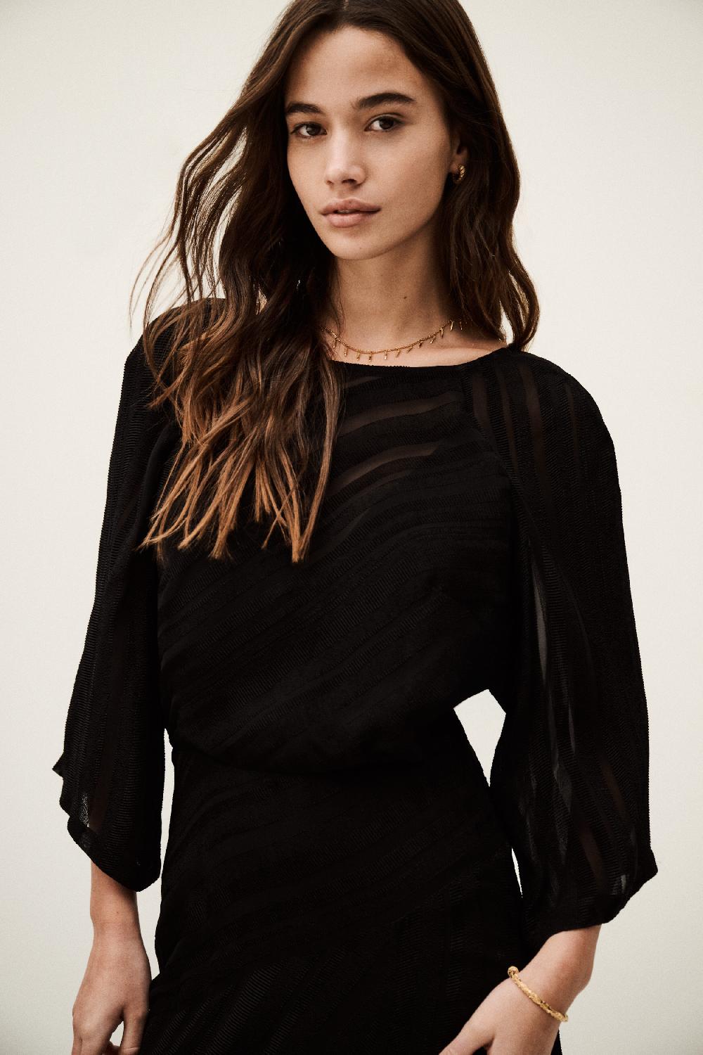 Ba&sh Robe Dos Nu Sibony Noir