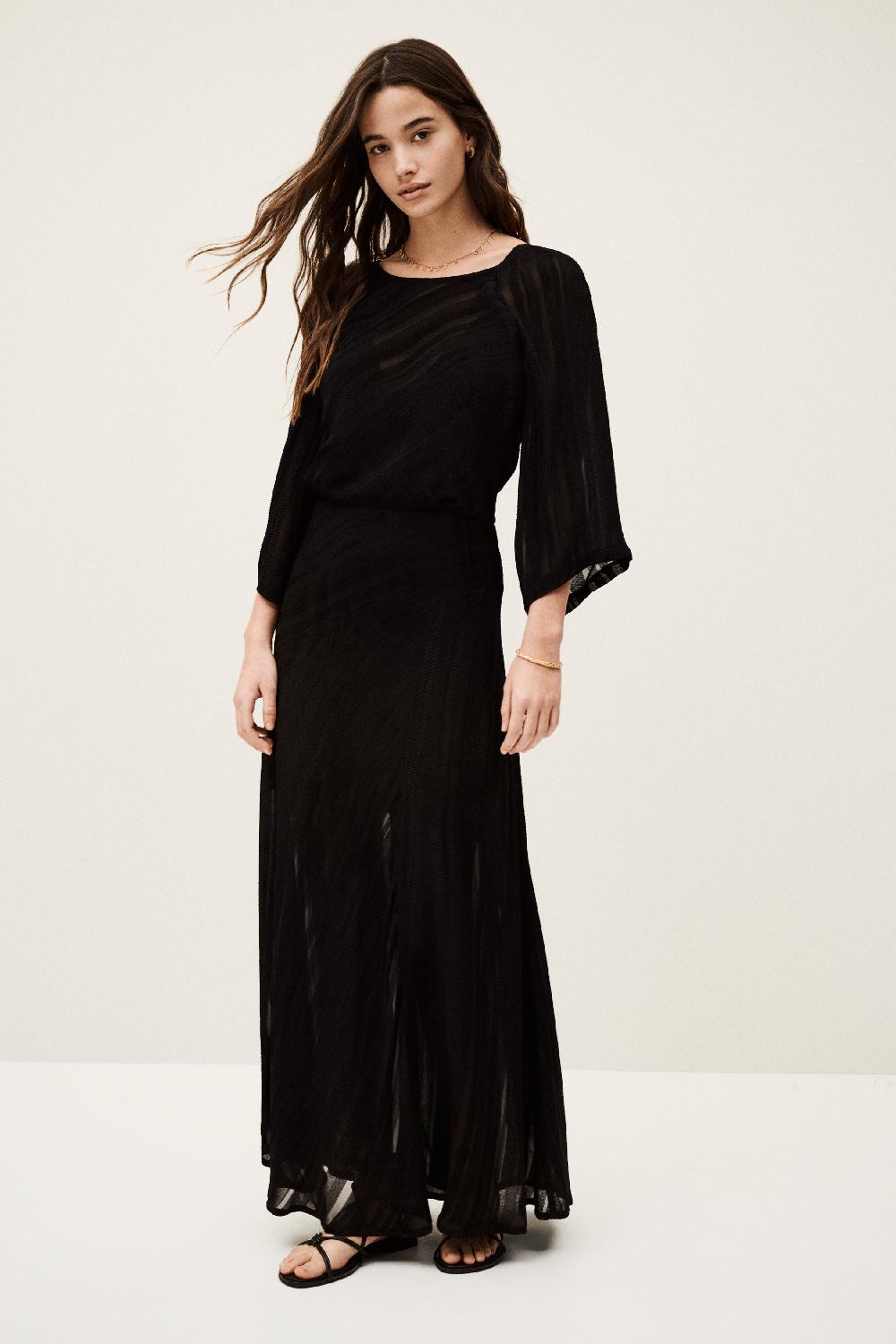 Ba&sh Robe Dos Nu Sibony Noir