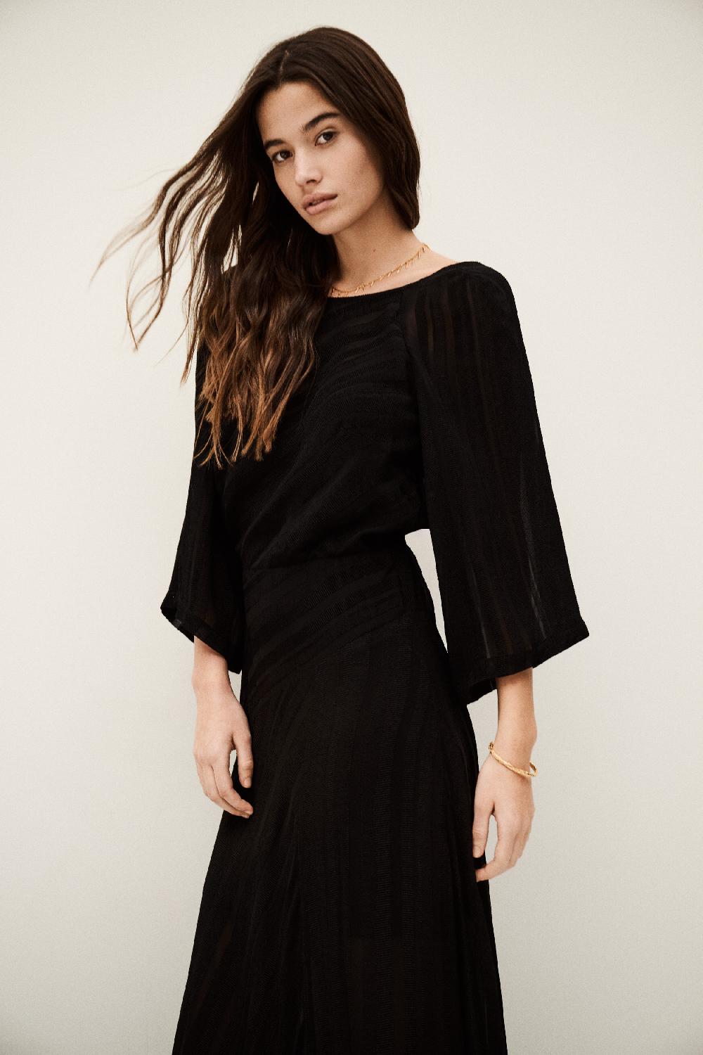 Ba&sh Robe Dos Nu Sibony Noir