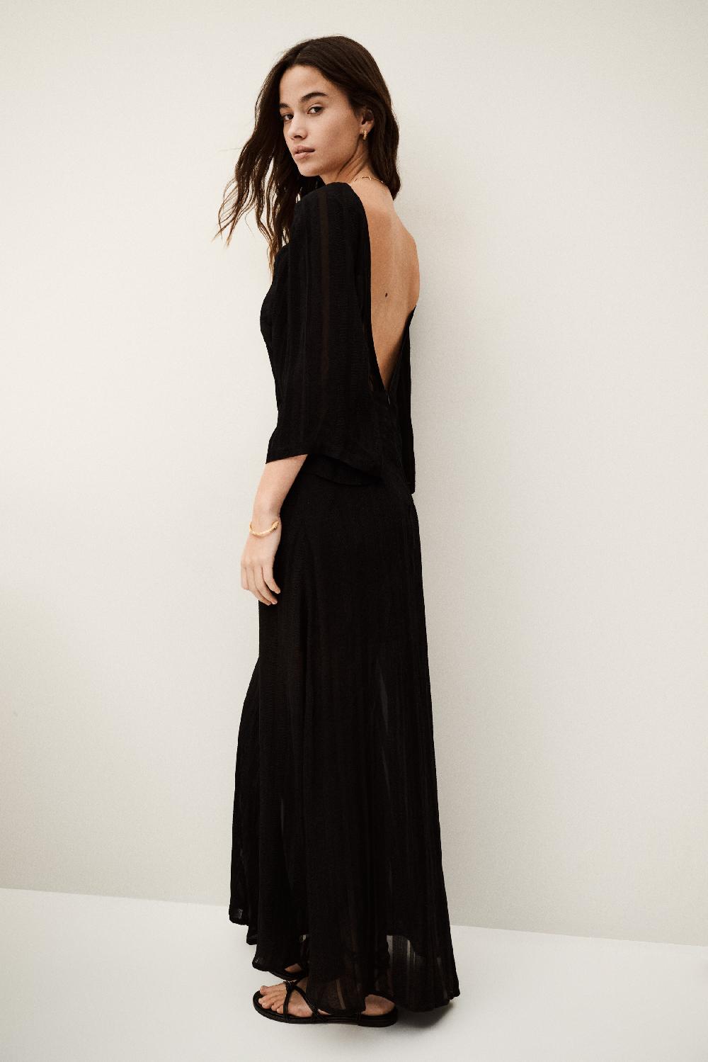 ba&sh Robe Dos Nu Sibony Noir