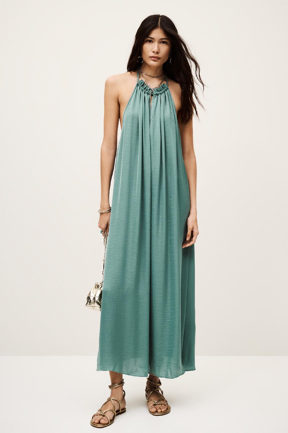 ba&sh Robe Dos Nu Solal Vert