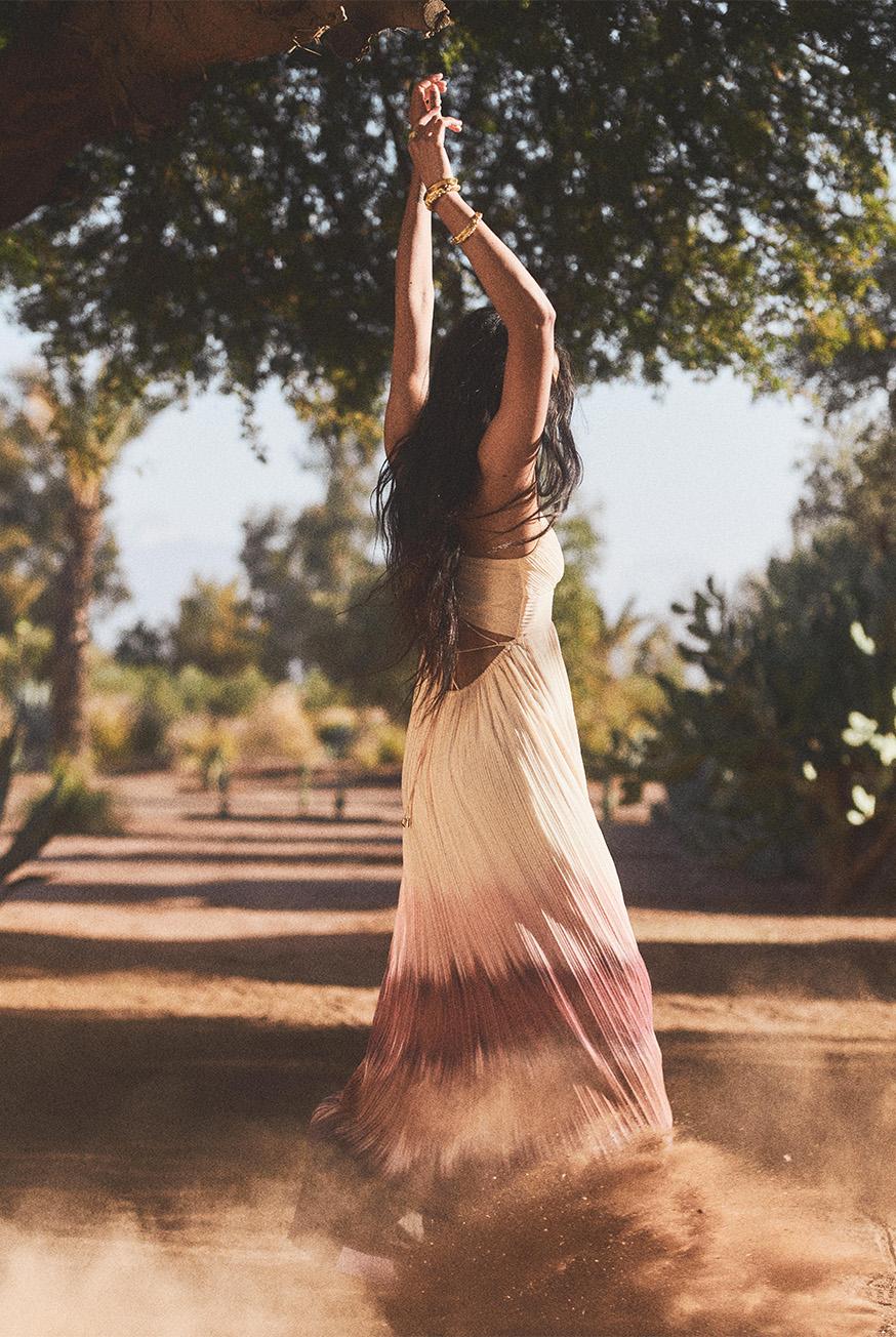 Ba&sh Robe Dos Nu Wila Rose