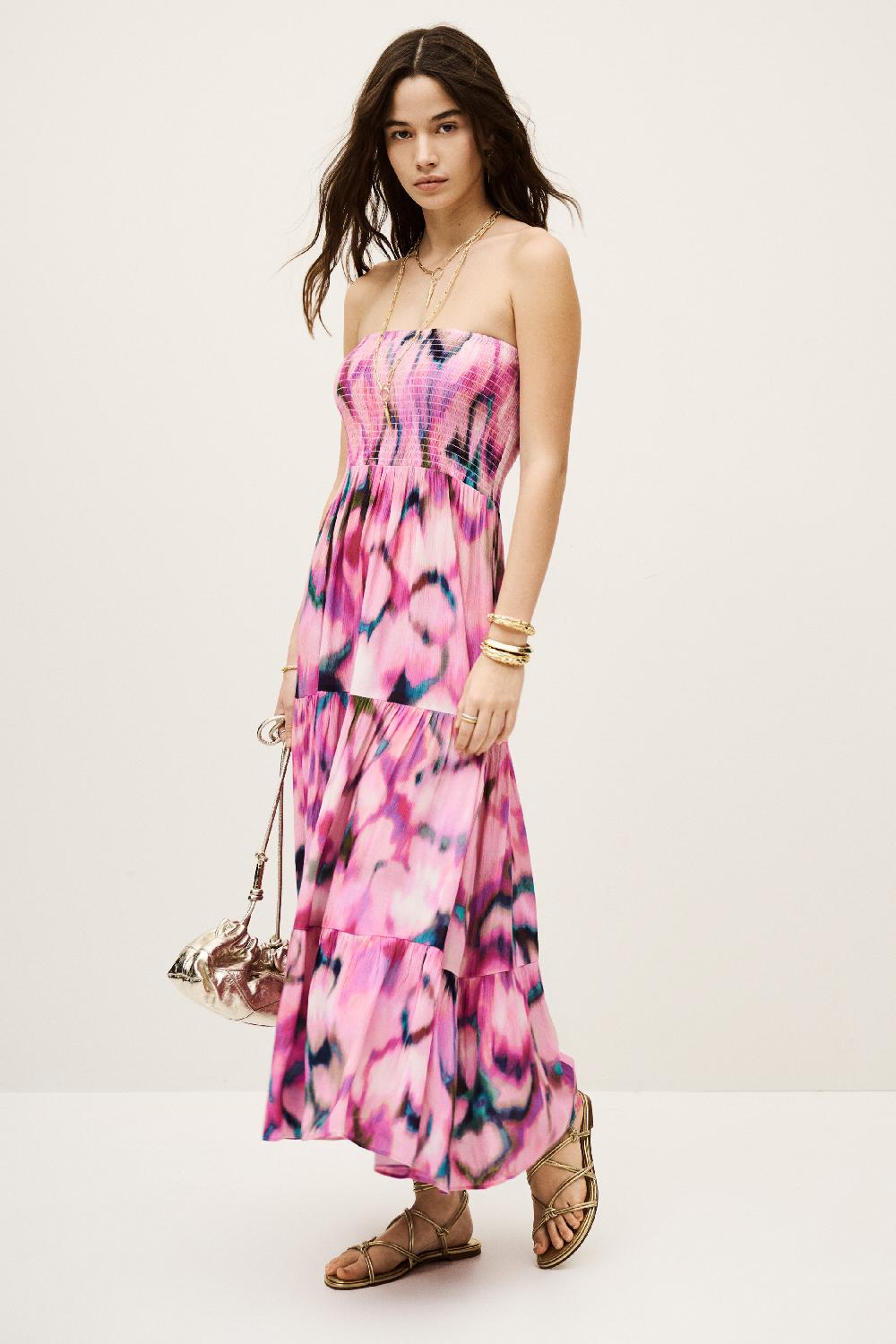 ba&sh Robe Fate Rose