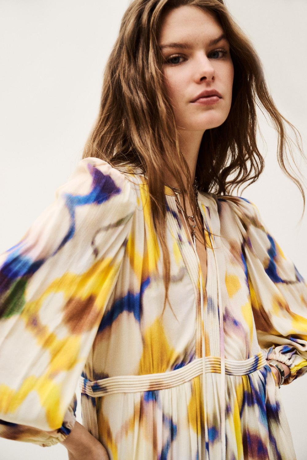 Ba&sh Robe Imprimé Floral Floria Multi