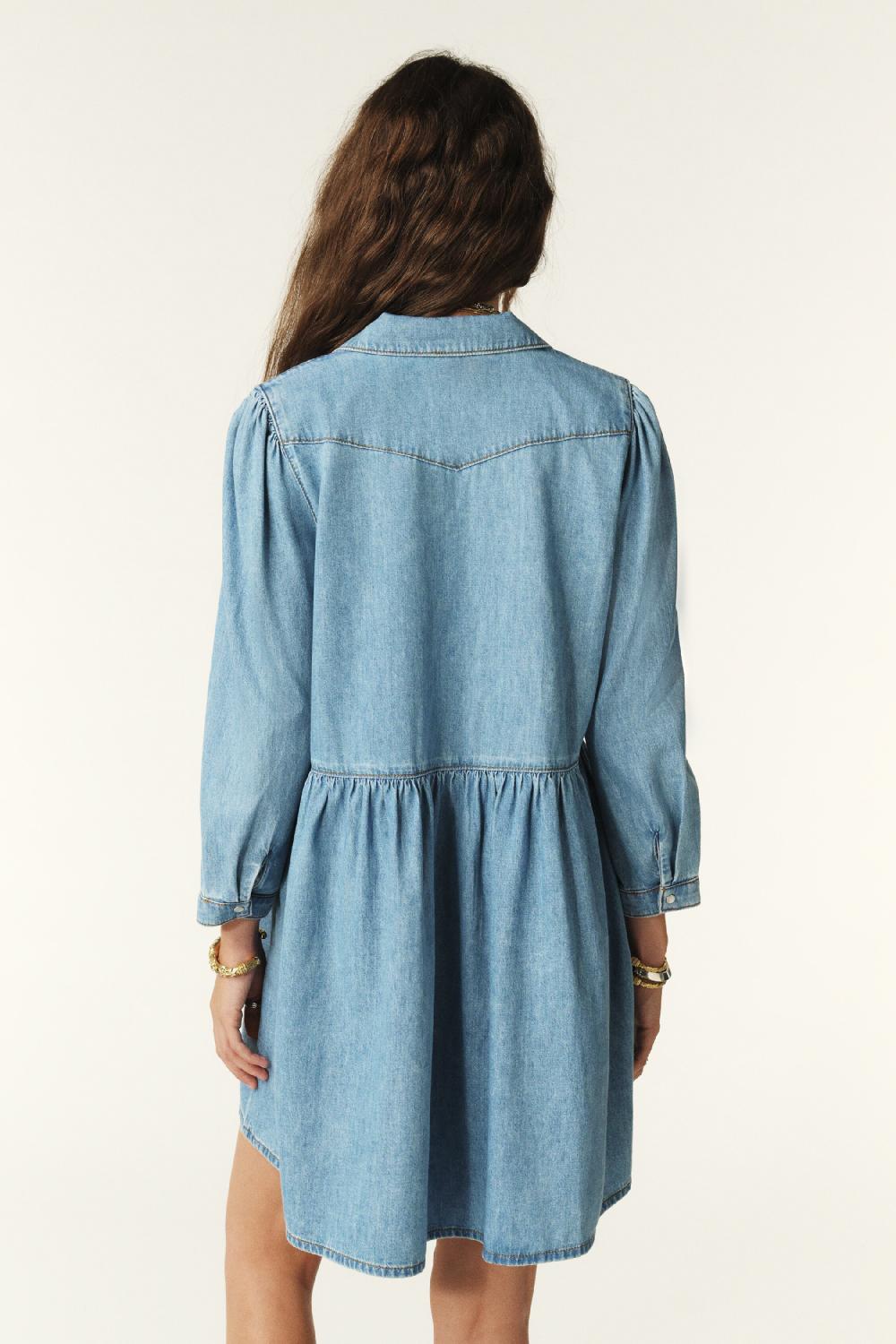 Ba&sh Robe Linona Bleu