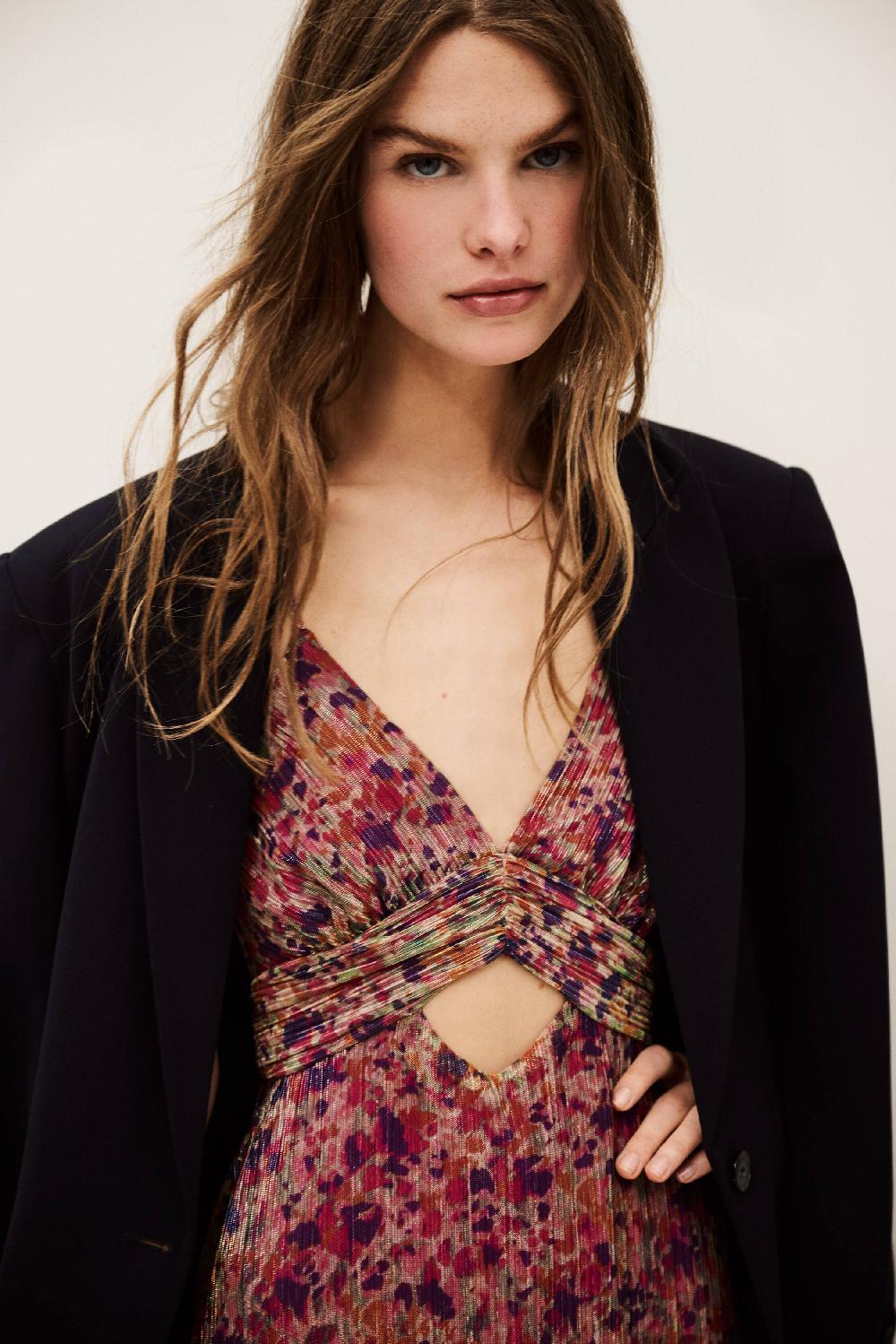 Ba&sh Robe Longue Crawford Multi