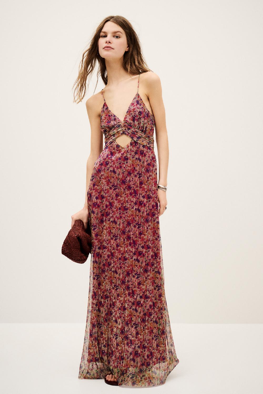Ba&sh Robe Longue Crawford Multi