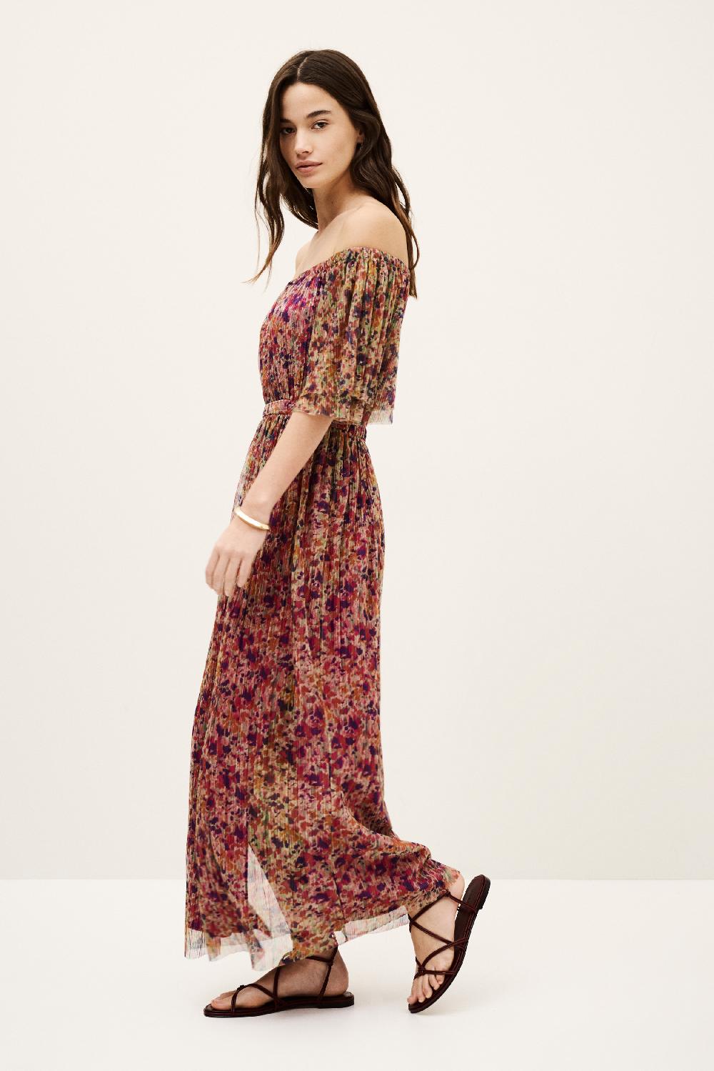 ba&sh Robe Longue ImpriméE Colette Multi