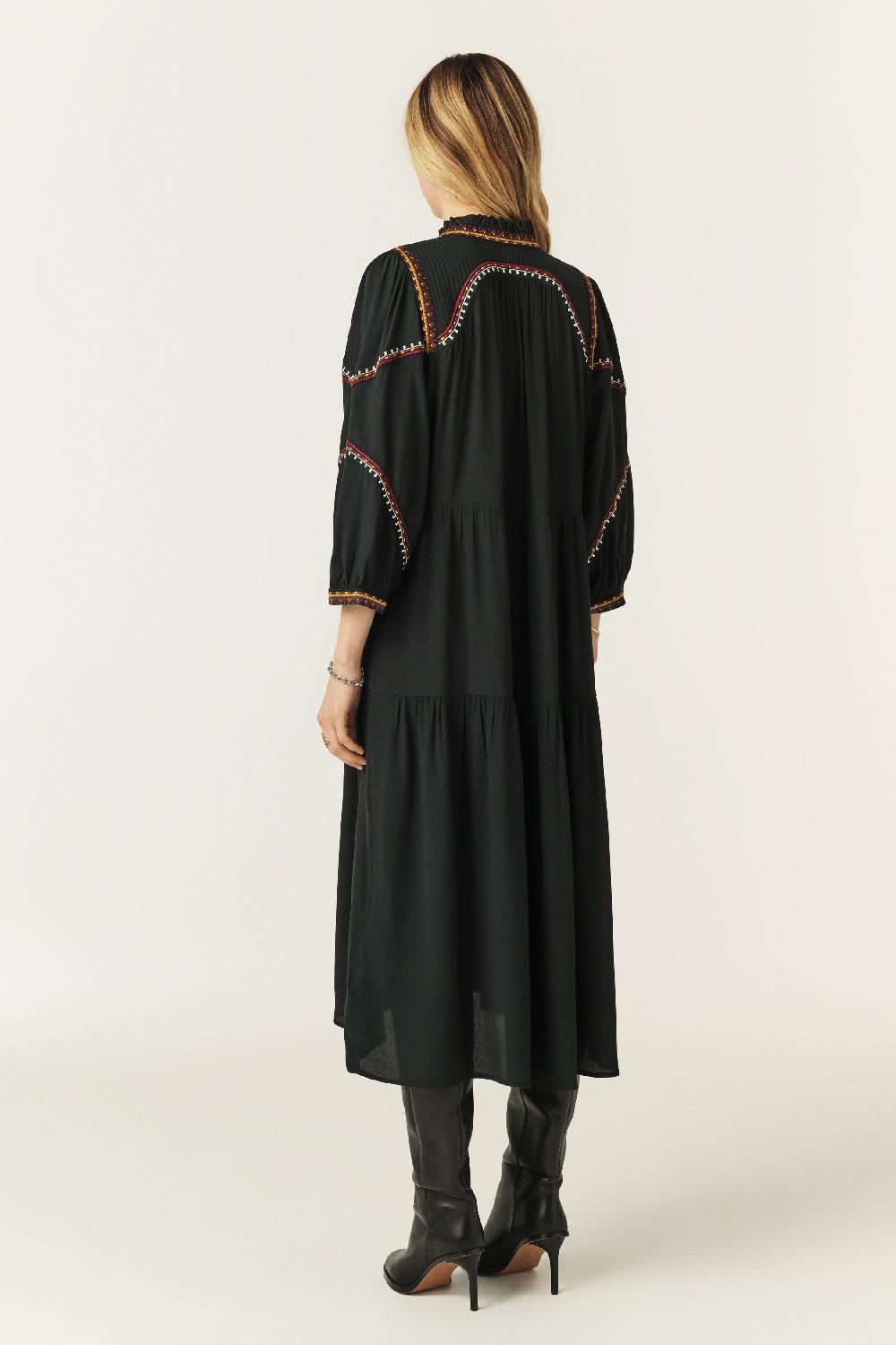 Ba&sh Robe Longue Tunia Carbone