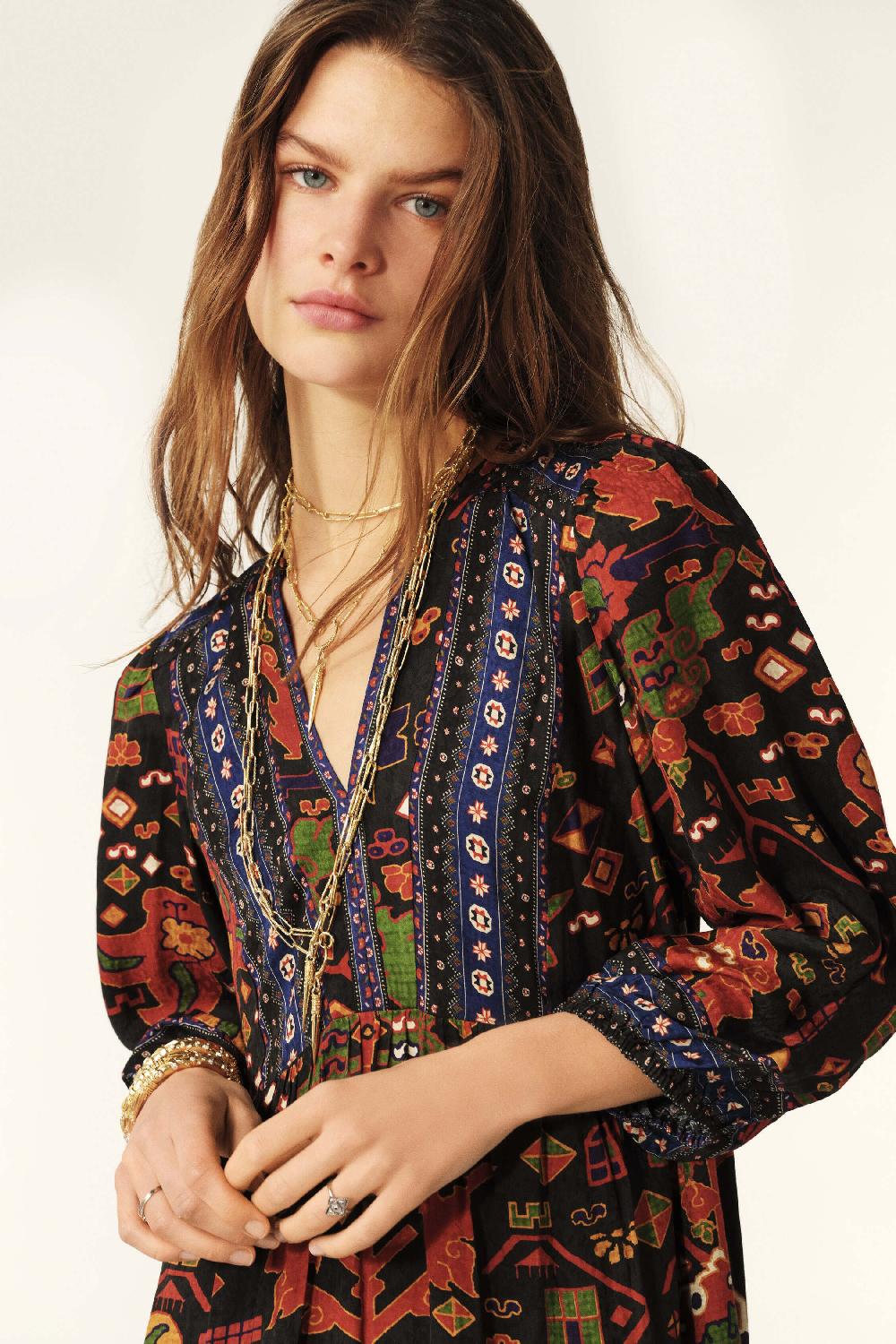 Ba&sh Robe Longue Valley Noir