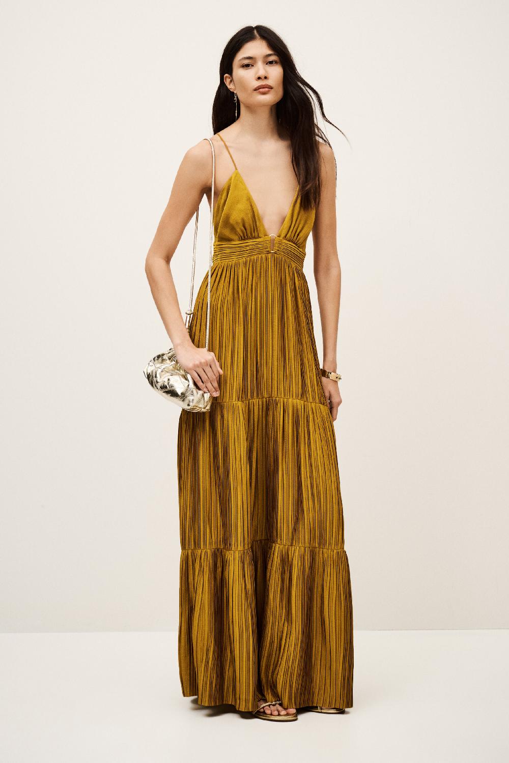Ba&sh Robe Longue Wasta Marron