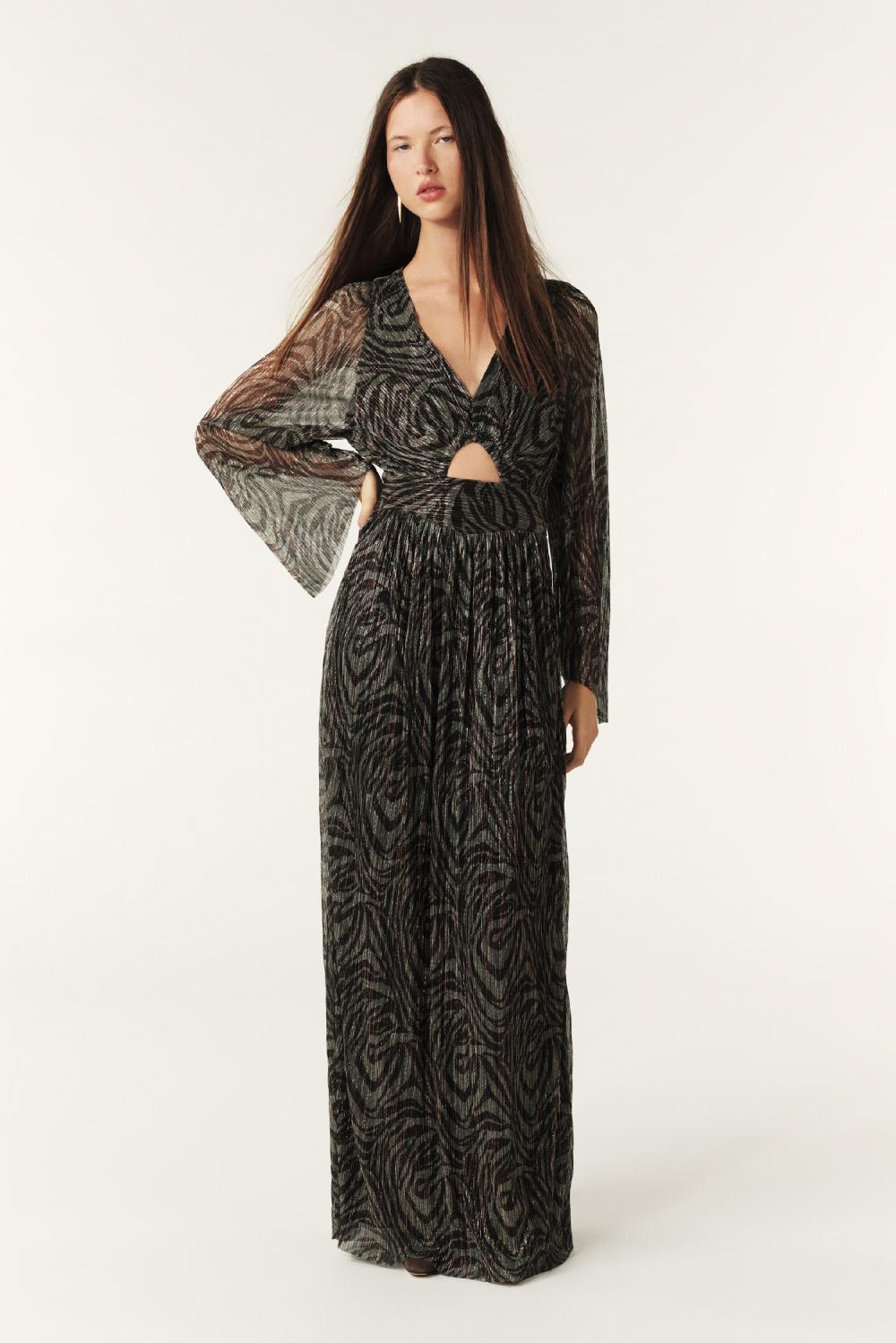 ba&sh Robe Longue ZéBréE Gaelle Multi