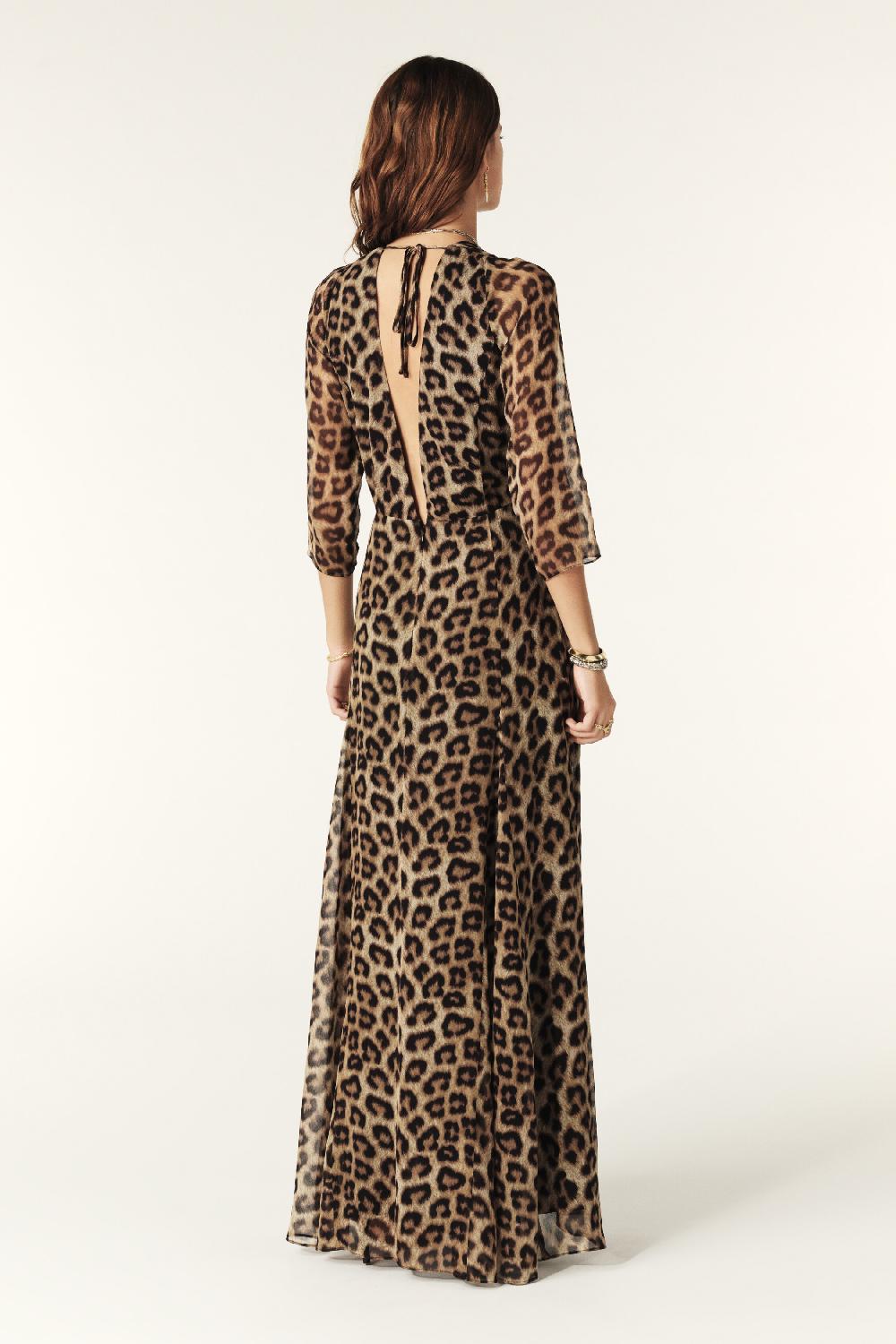 Ba&sh Robe Longueur Maxi Fanica Beige