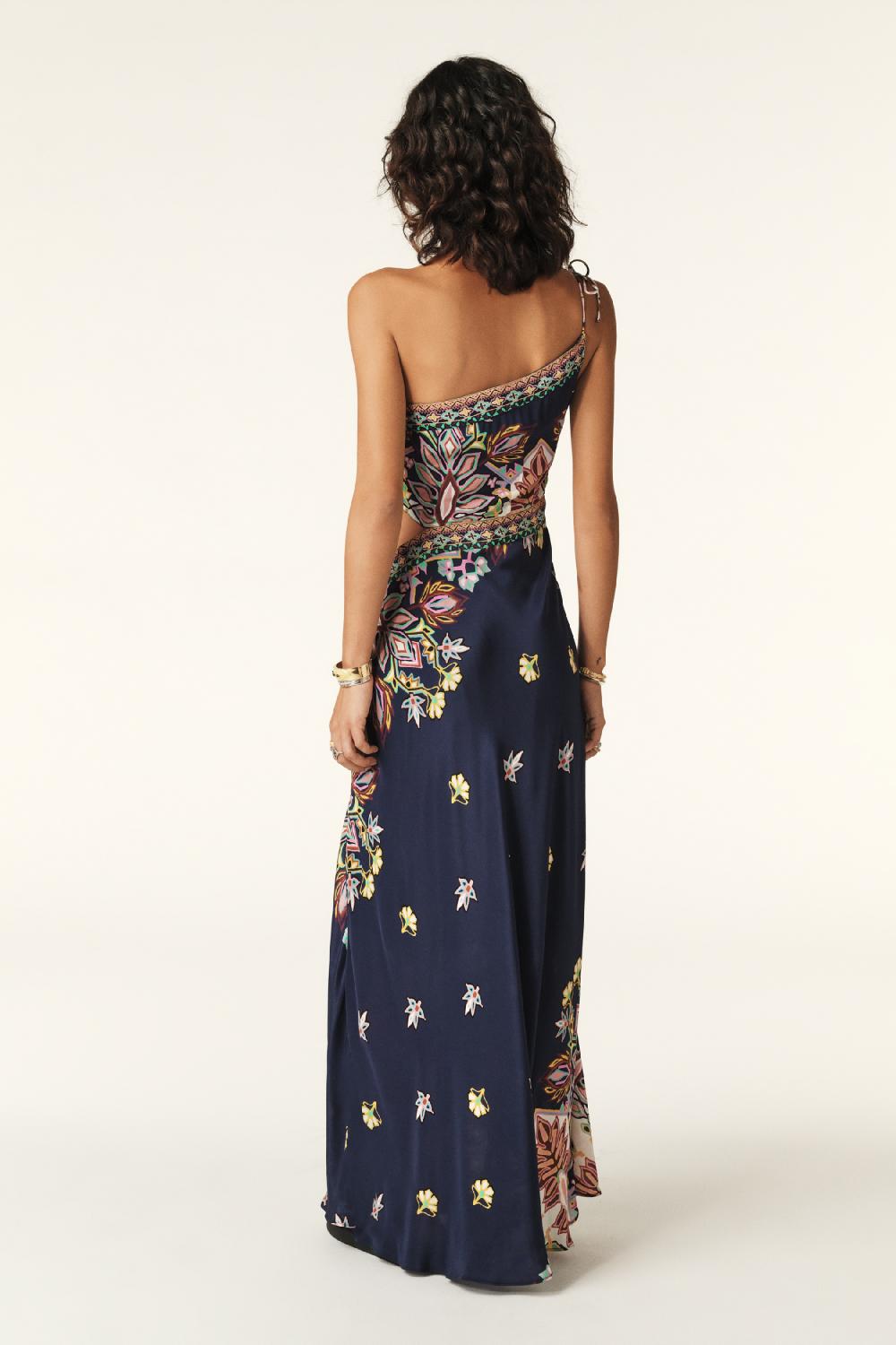 Ba&sh Robe Longueur Maxi Laxa Marine