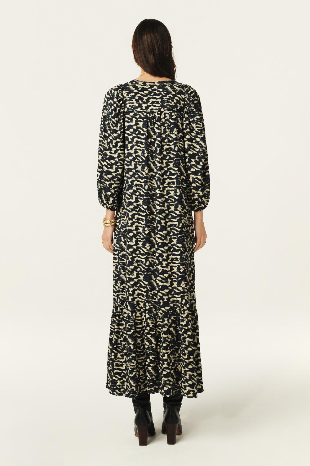 Ba&sh Robe Longueur Midaxi Agatha Bleu Nuit