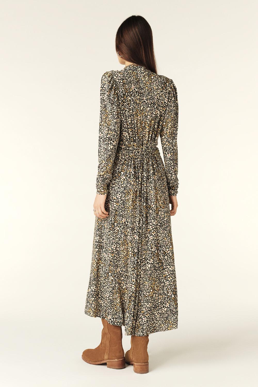 Ba&sh Robe Longueur Midaxi Seven Beige