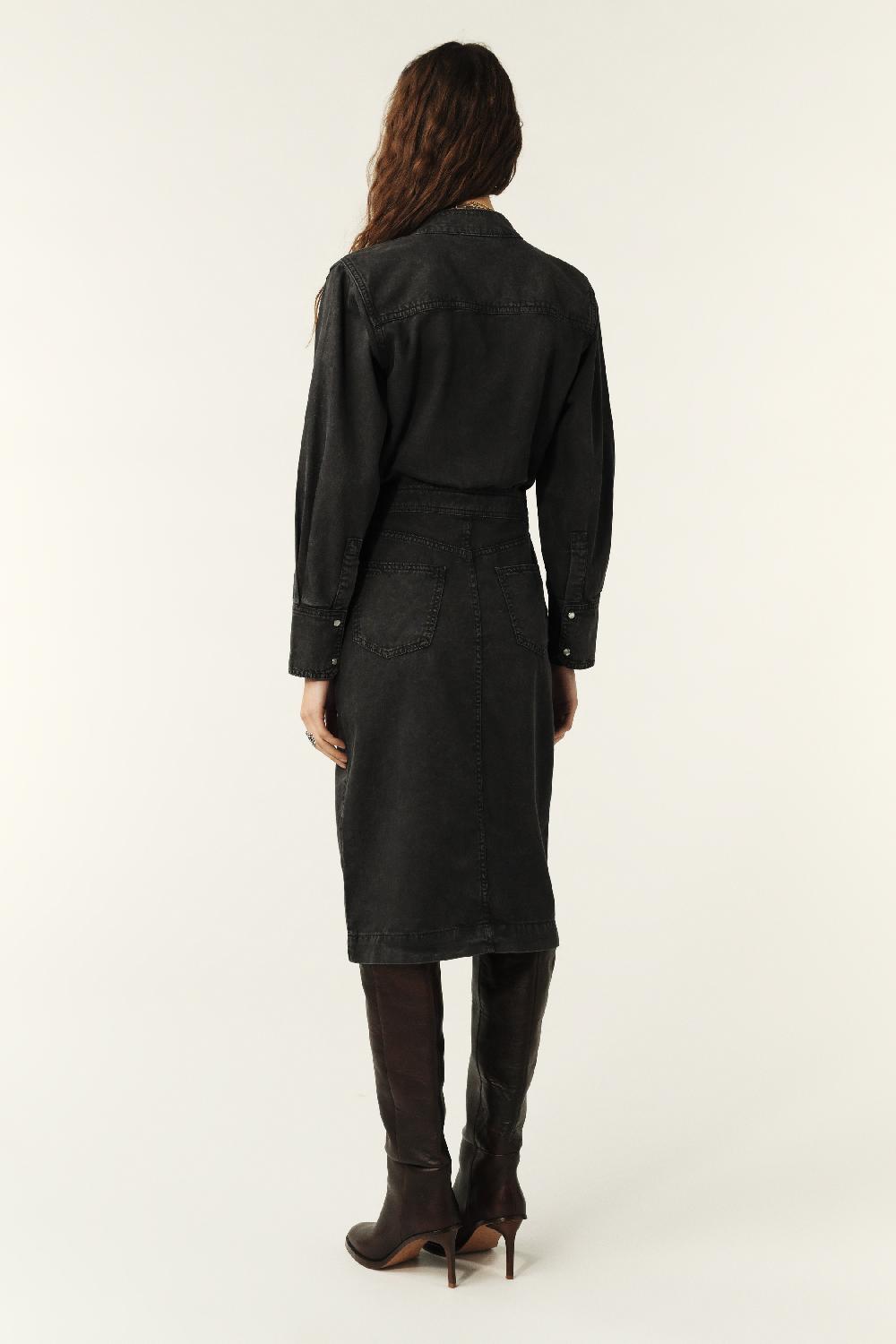 Ba&sh Robe Manches Longues Bakie Noir