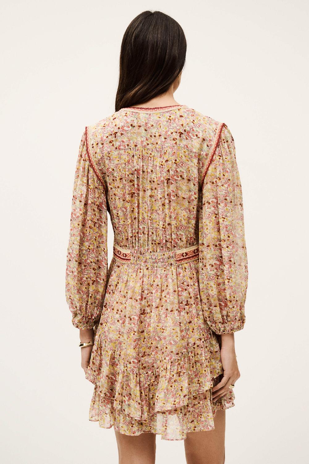 Ba&sh Robe Manches Longues Loly Rose