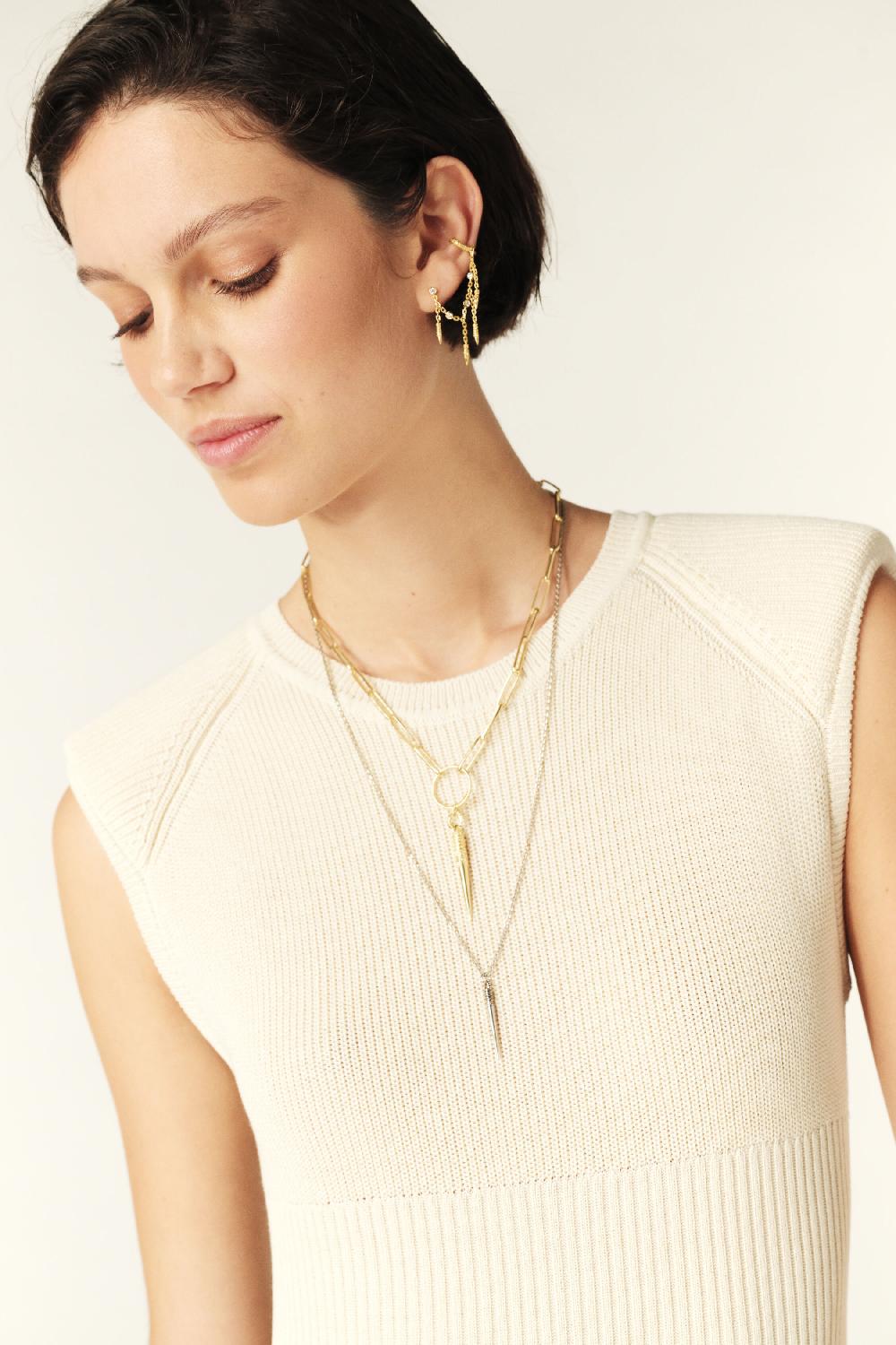 Ba&sh Robe Maxi Essie Blanc Ecru