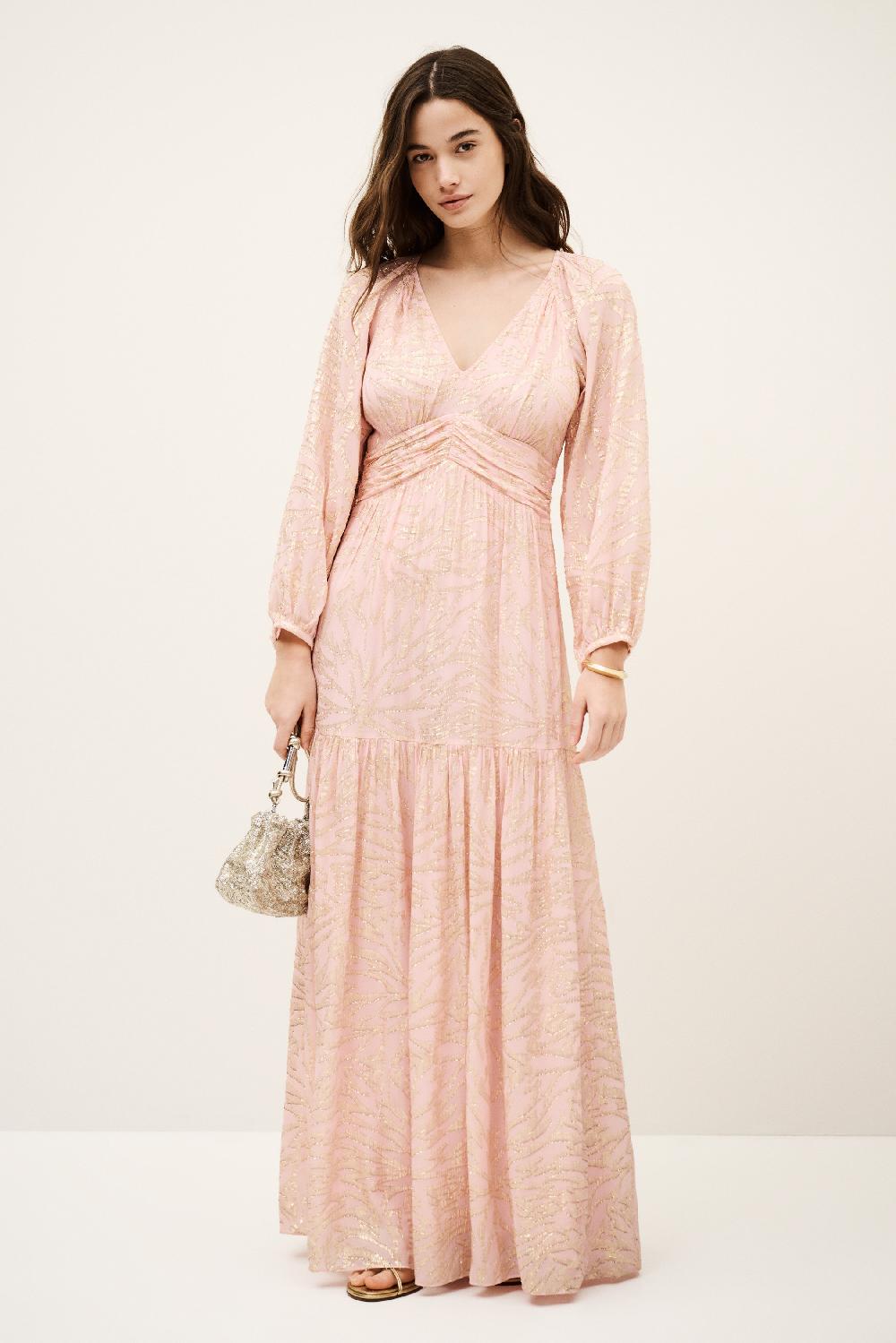 Ba&sh Robe Maxi FroncéE Mila Rose
