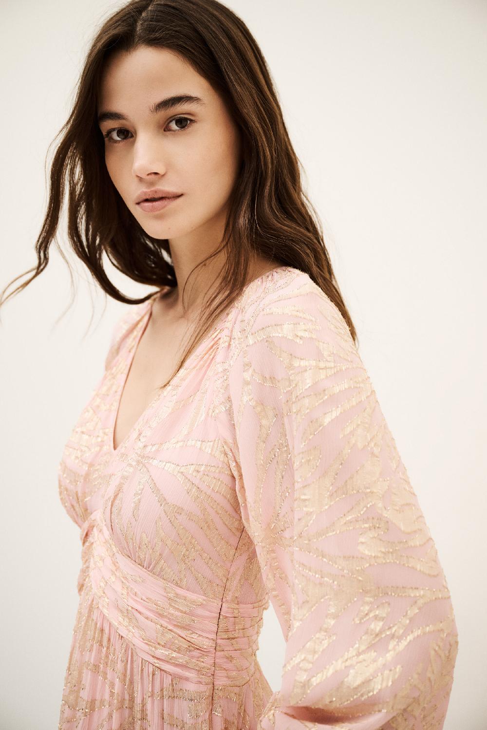 ba&sh Robe Maxi FroncéE Mila Rose