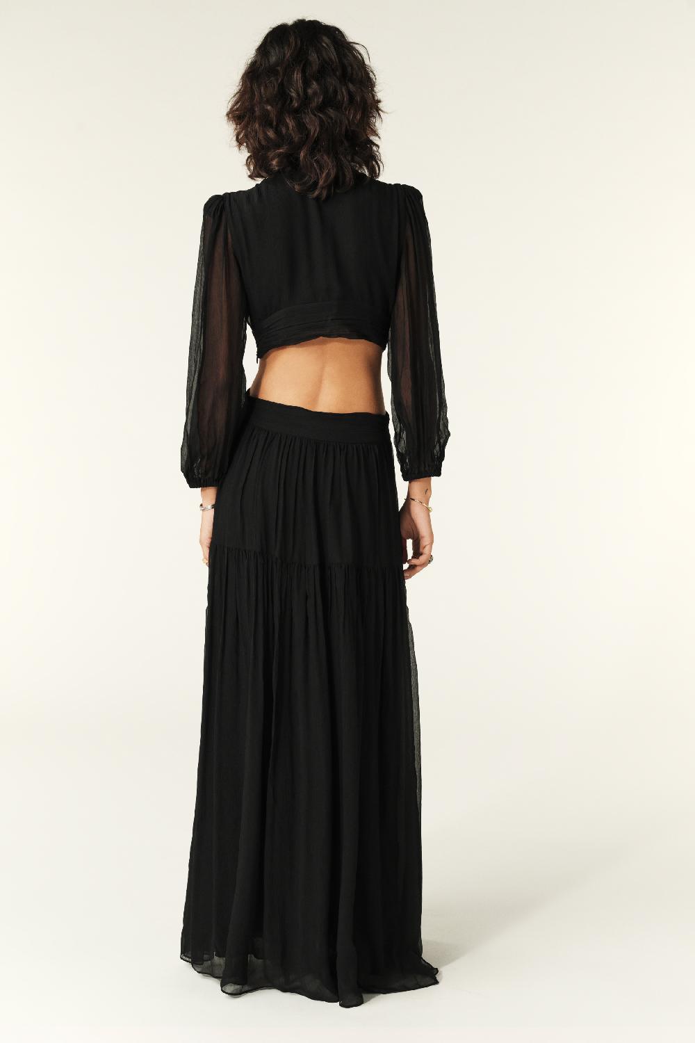 Ba&sh Robe Maxi Harry Noir