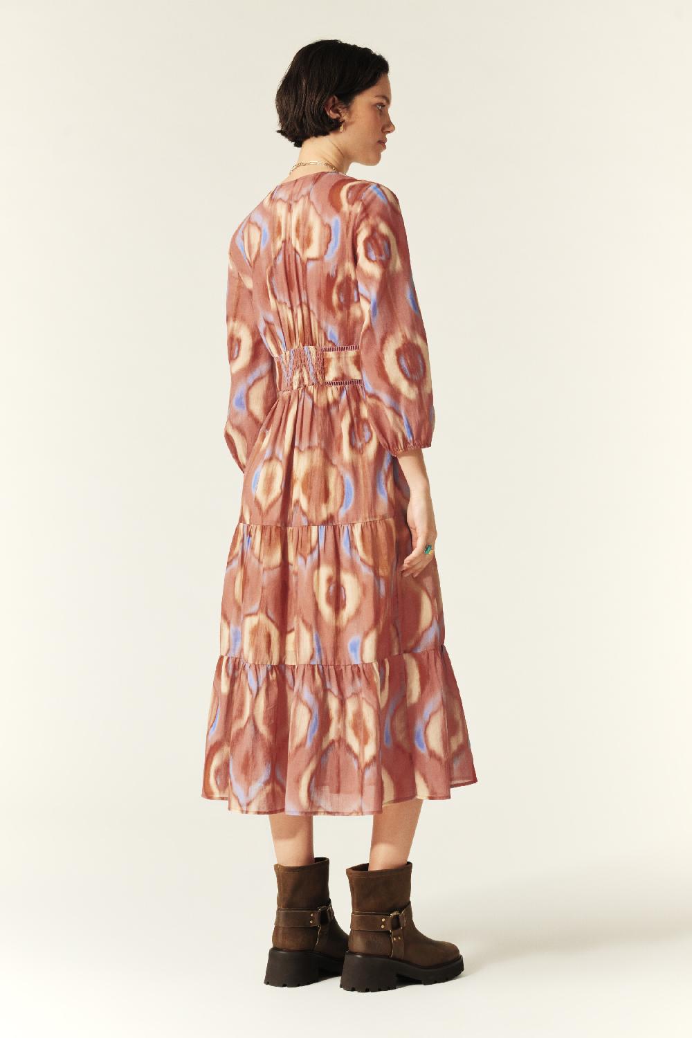 Ba&sh Robe Midi Carela Rose