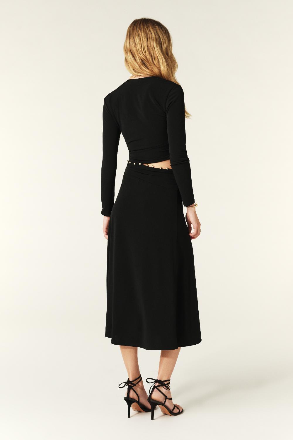 Ba&sh Robe Midi Joyce Noir