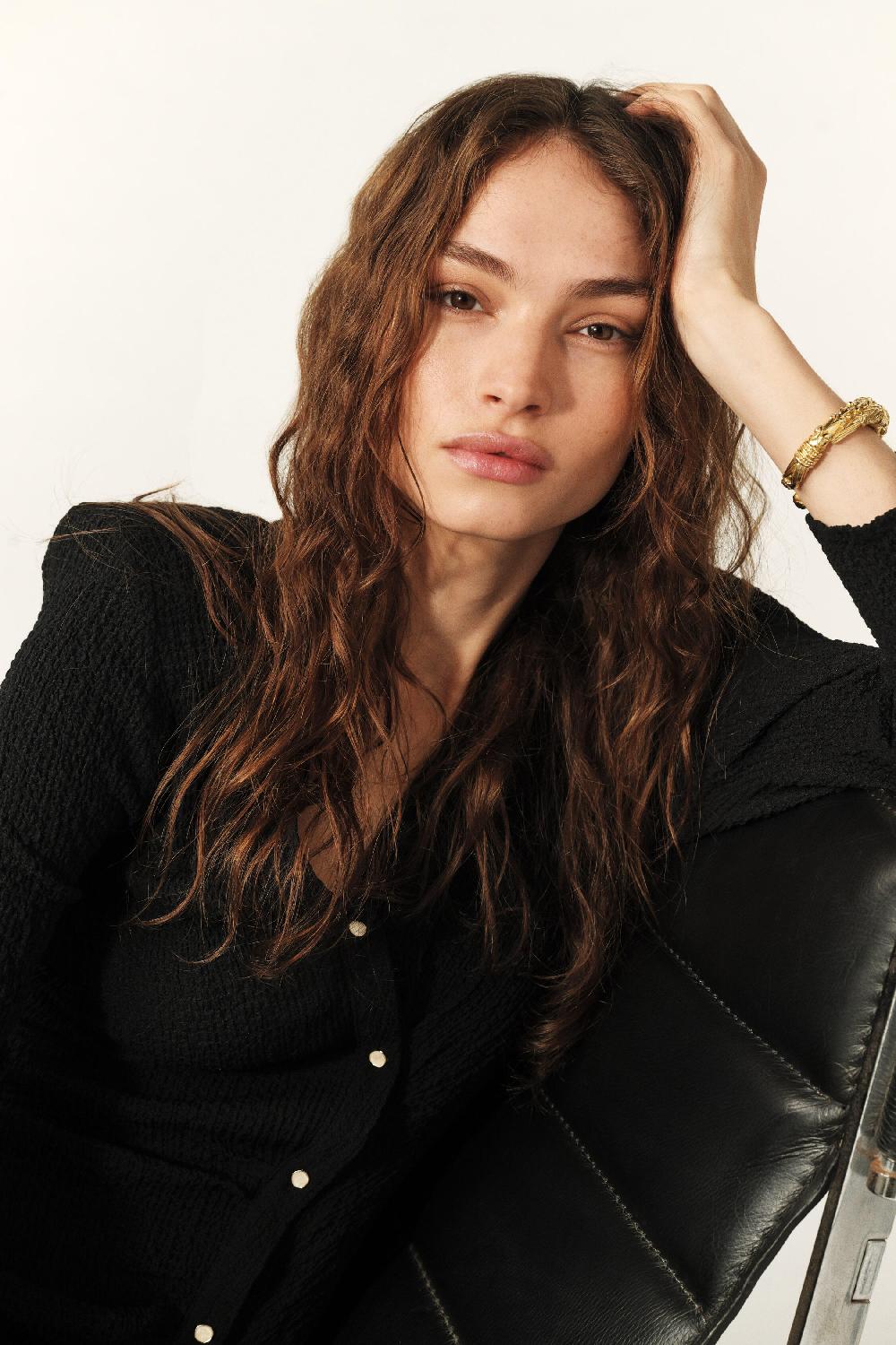 Ba&sh Robe Midi Tango Noir