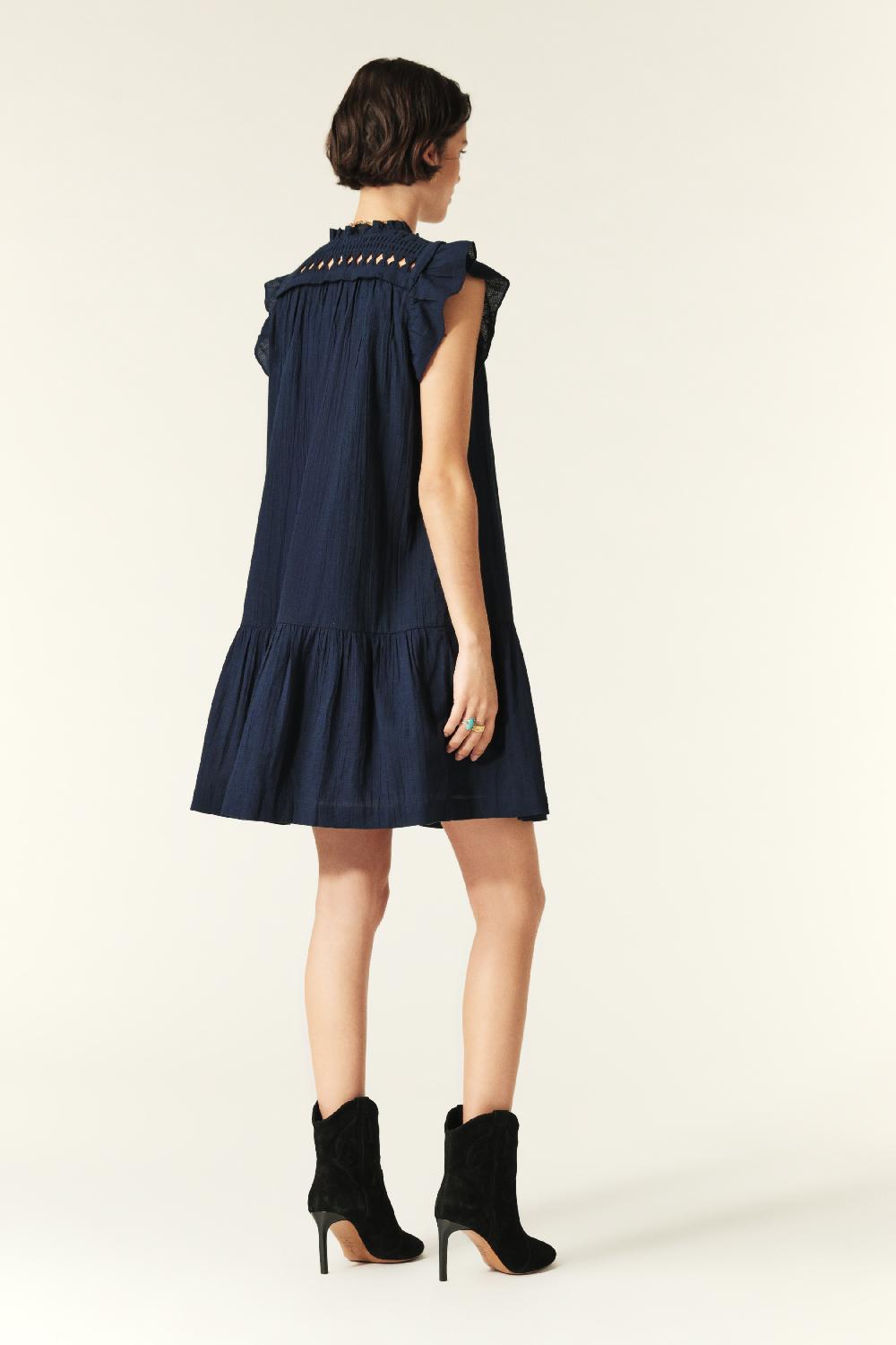 Ba&sh Robe Mini Bluma Marine