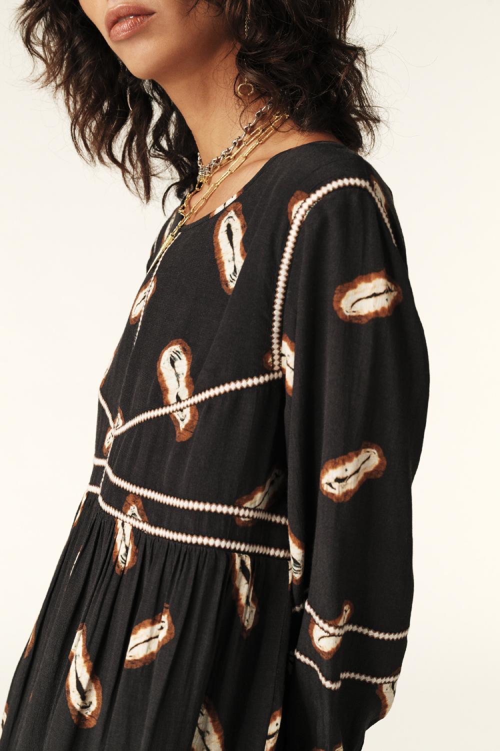 Ba&sh Robe Mini BohèMe Crispy Noir