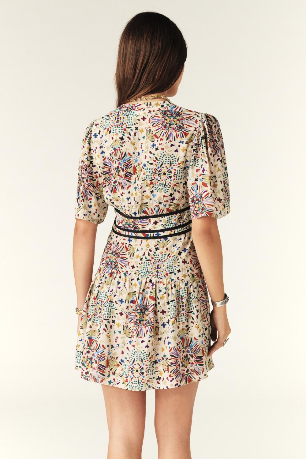 Ba&sh Robe Mini Fidji Beige