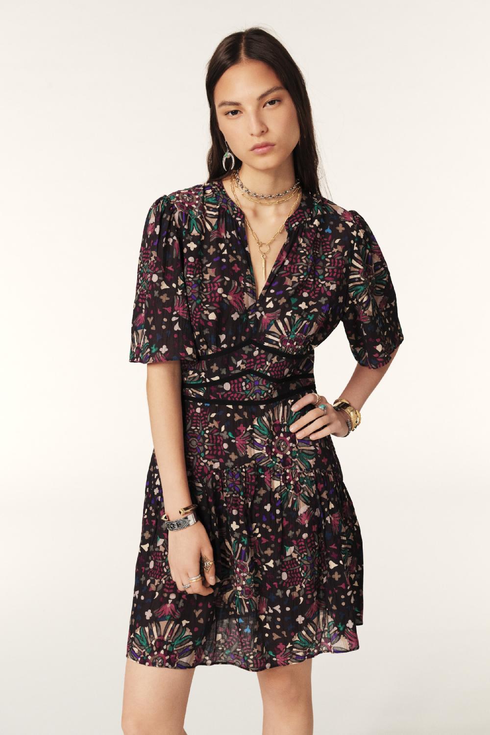 Ba&sh Robe Mini Fidji Gris