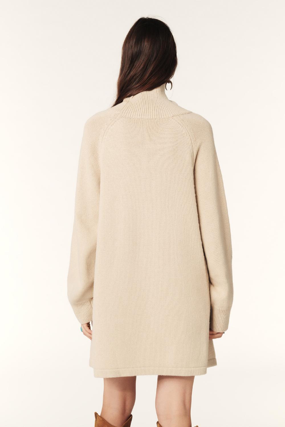 Ba&sh Robe Mini Jersey Medee Beige
