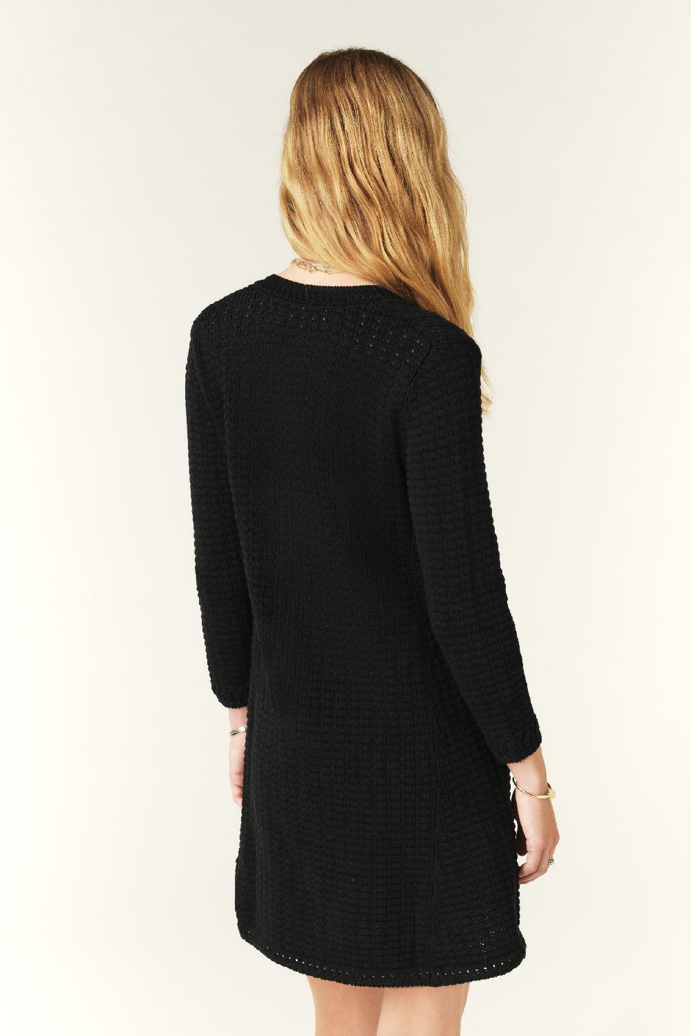 Ba&sh Robe Mini Maille Gysele Noir